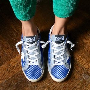 Golden Goose Blue Superstar Sneakers size 35